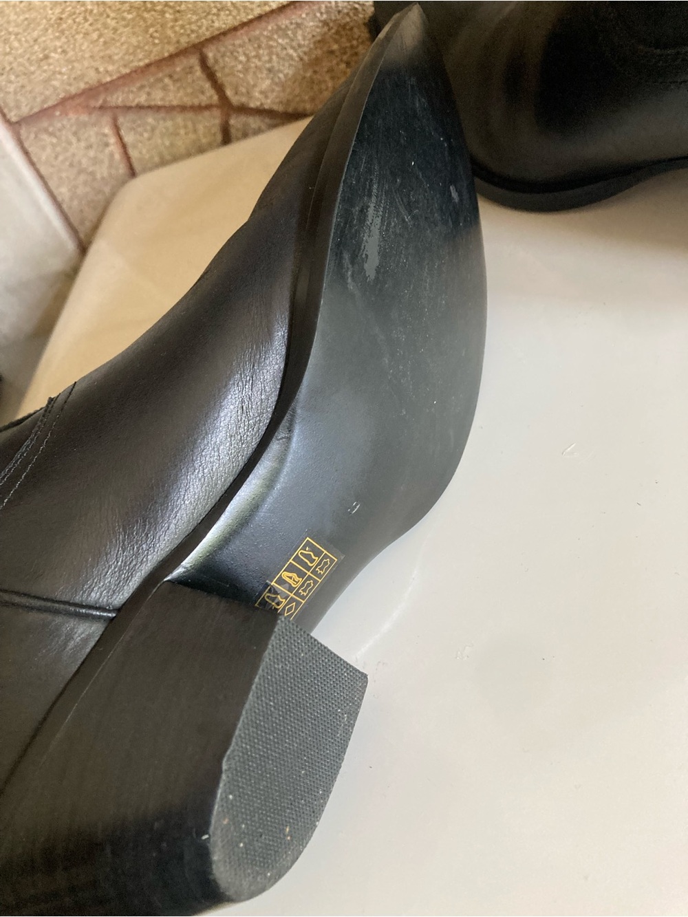 Jeffrey Campbell Daggert Cowboy Boots Black Leather Women's Size 9 - Picture 10 of 11
